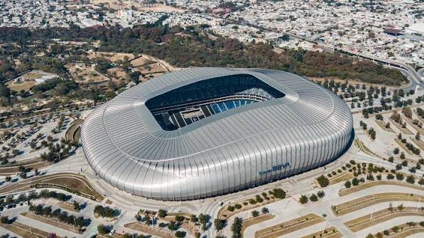 Vista aérea del Estadio BBVA de Monterrey